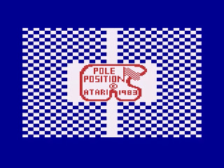 Pole Position title screen for Atari 2600